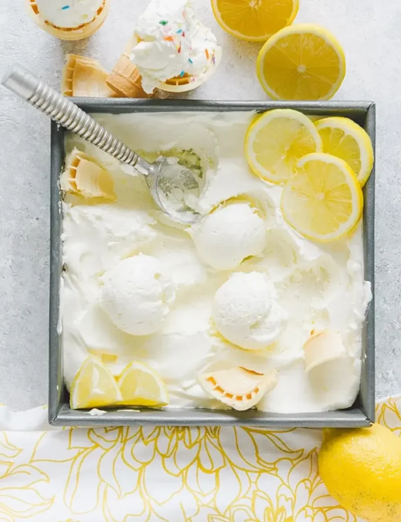No Churn Lemon Ice Cream. No-Churn Ice Cream Recipes