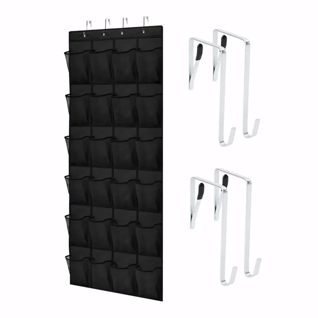 Over the Door Shoe Organizer. Dorm Room Essentials