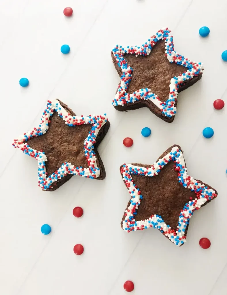 Patriotic Brownie Bombs