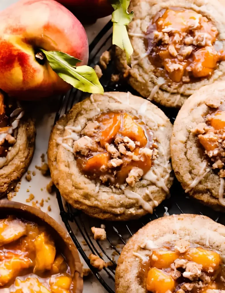 Peach Cobbler Cookies. Summer Cookie Recipes