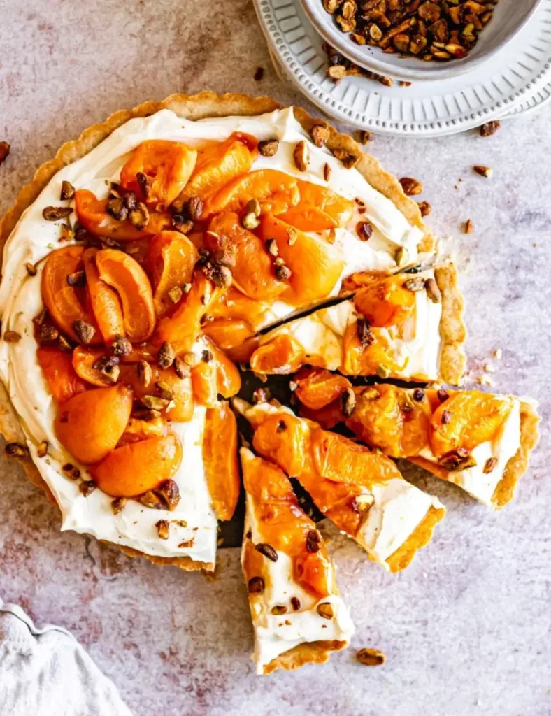 Roasted Apricot and Ricotta Tart. Apricot Dessert Recipes