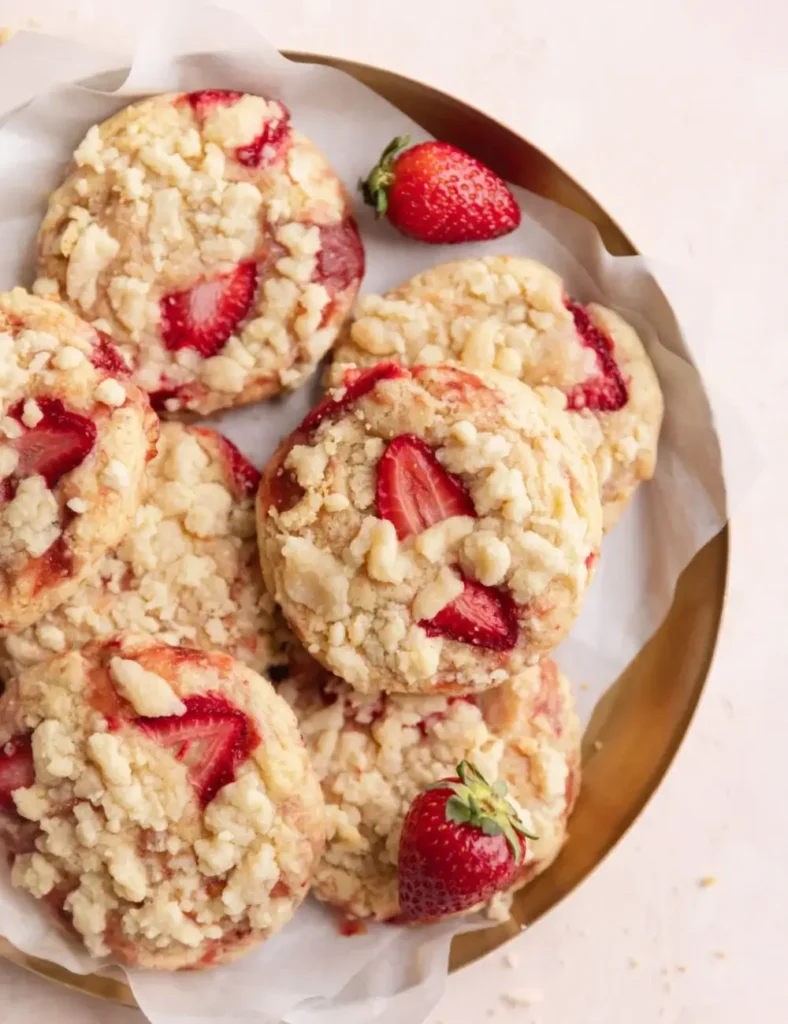 Strawberry Shortcake Cookies. Summer Cookie Recipes