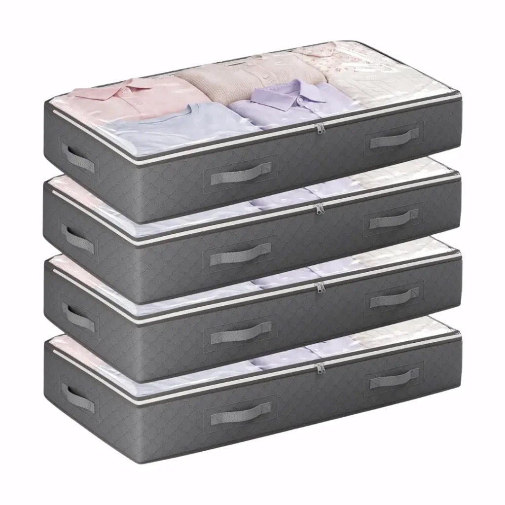 Under-Bed Storage Bins. Dorm Room Essentials