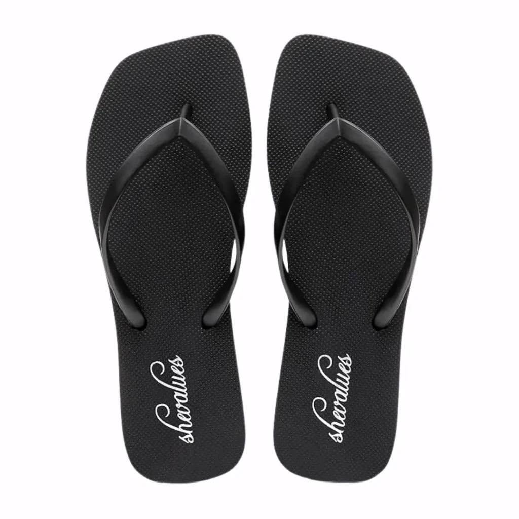 black flip flops. Dorm Room Essentials