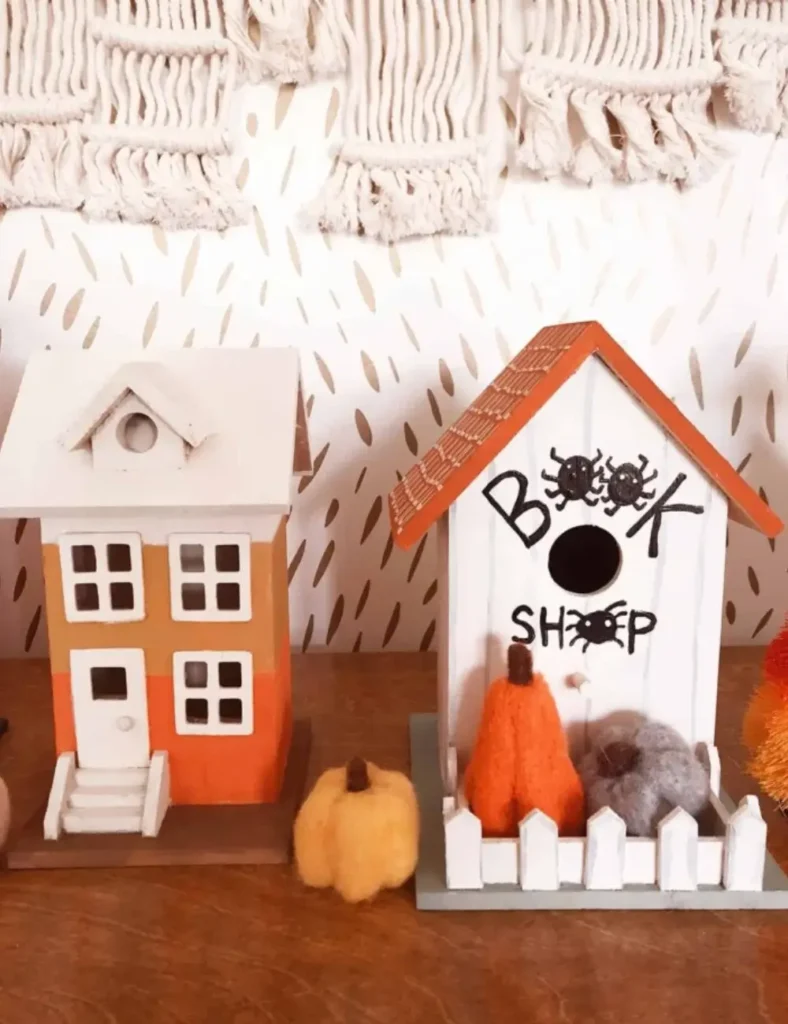 diy halloween village display ideas
