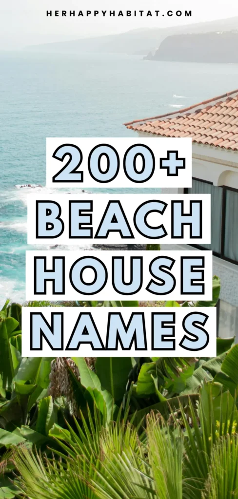 BEACH HOUSE NAMES