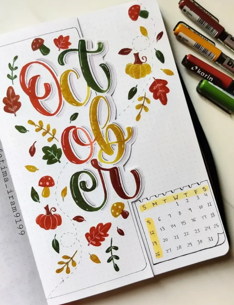Fall Bullet Journal Ideas