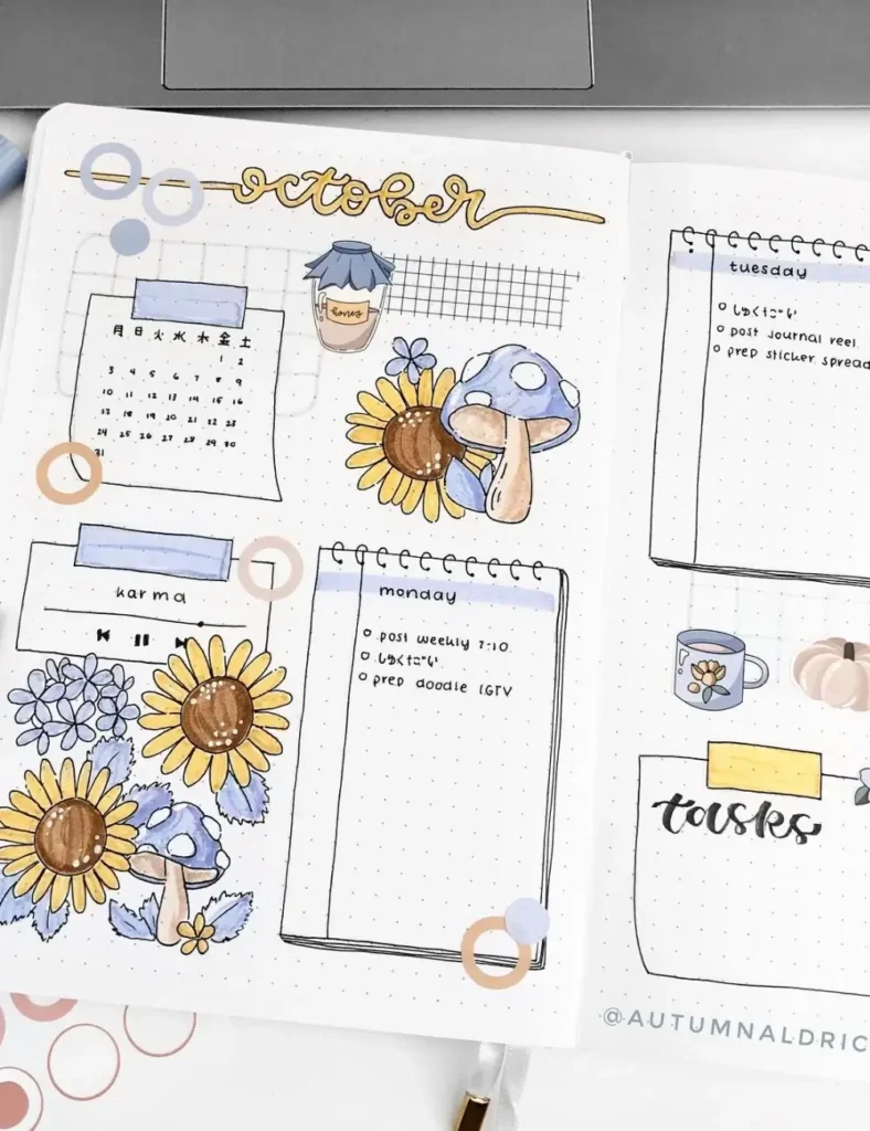Fall Bullet Journal Ideas