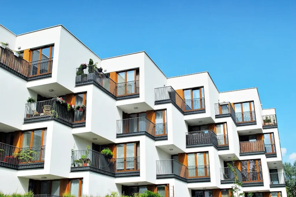 Modern, Luxury Apartment Building. Apartment Names