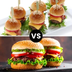 Sliders vs Full-Size Burgers
