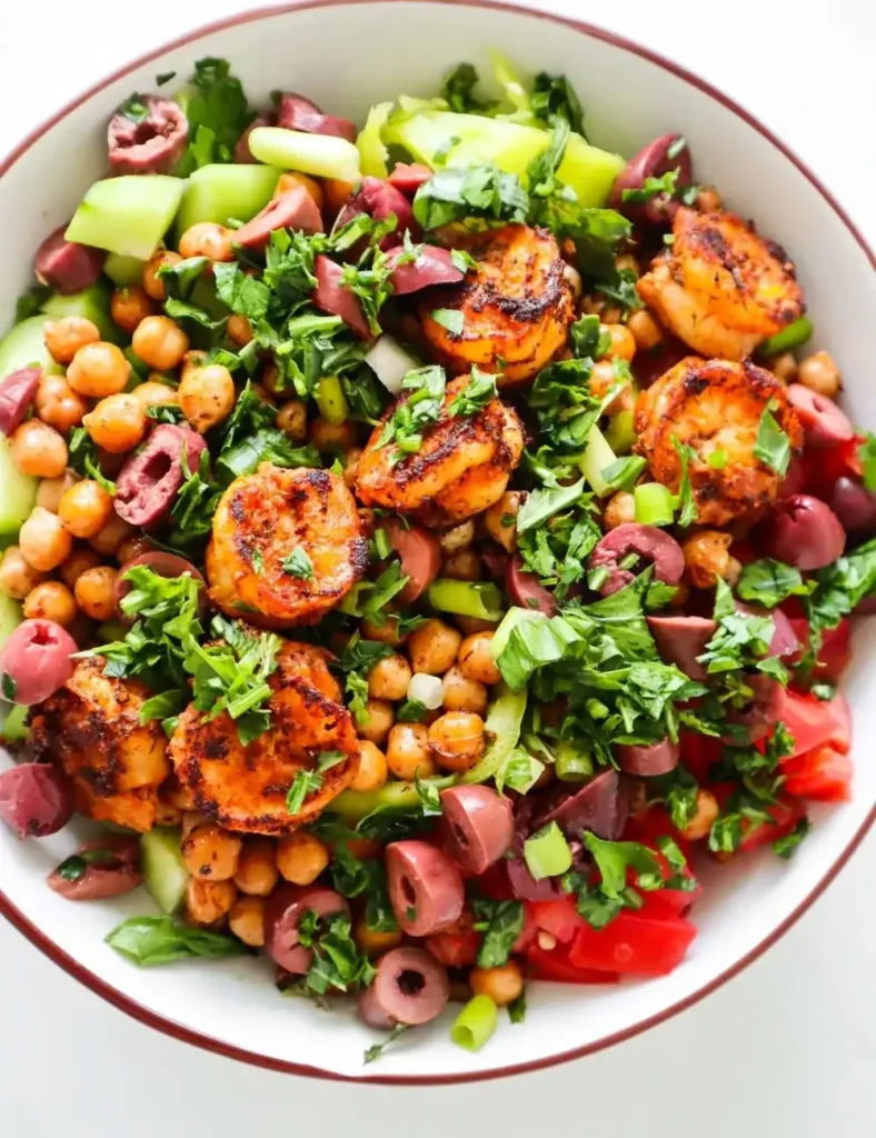 Spicy Shrimp Chickpea Salad. Chickpea Salad Recipes