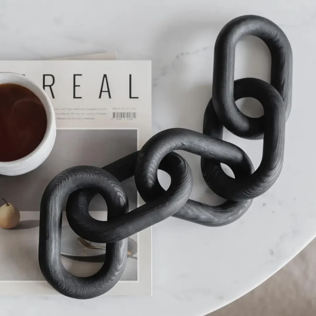 Wood Chain Link Decor