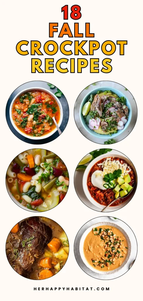 18 FALL CROCKPOT Recipes