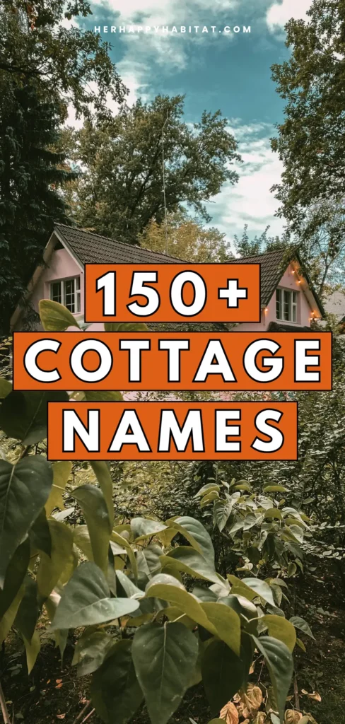 COTTAGE NAMES