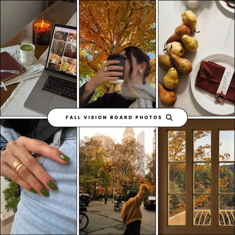 Fall Vision Board Photos