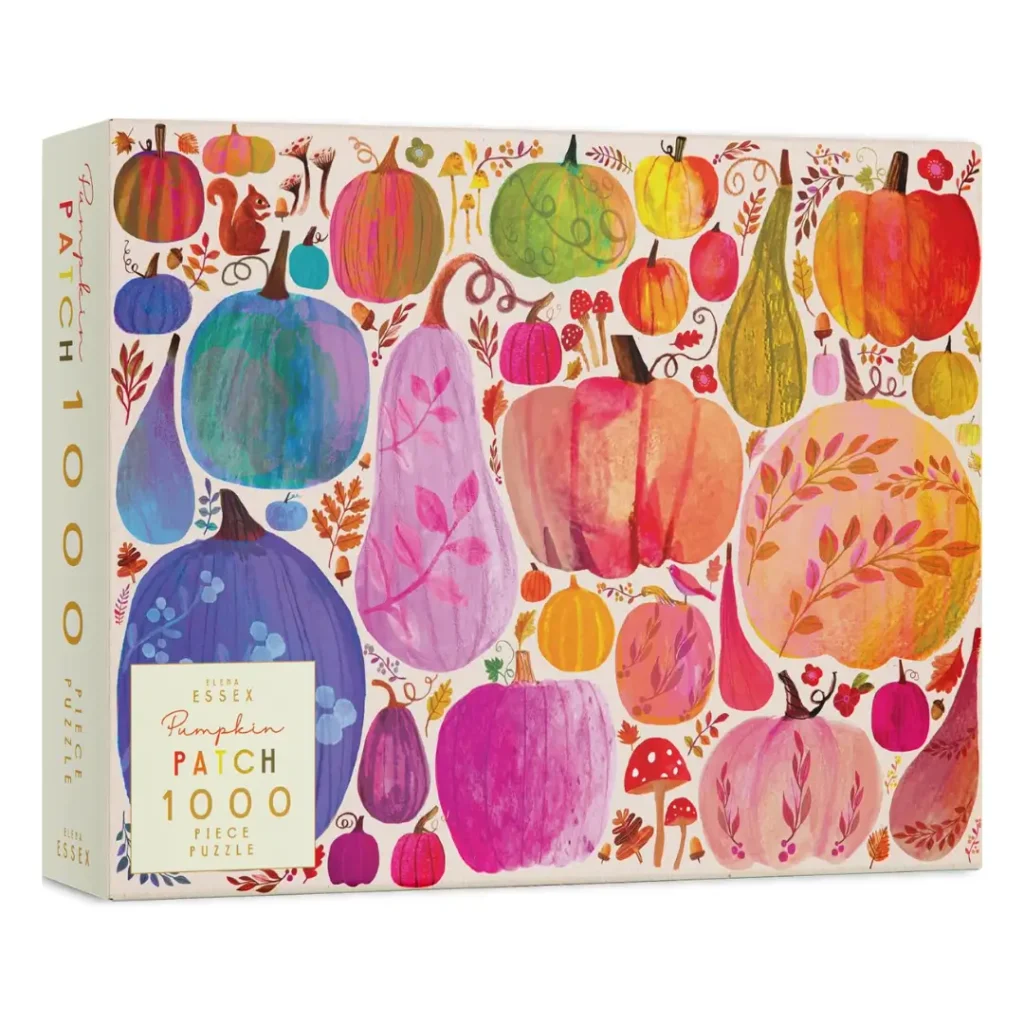 BOX FOR Colorful Pumpkin Patch 1000 Puzzle  
